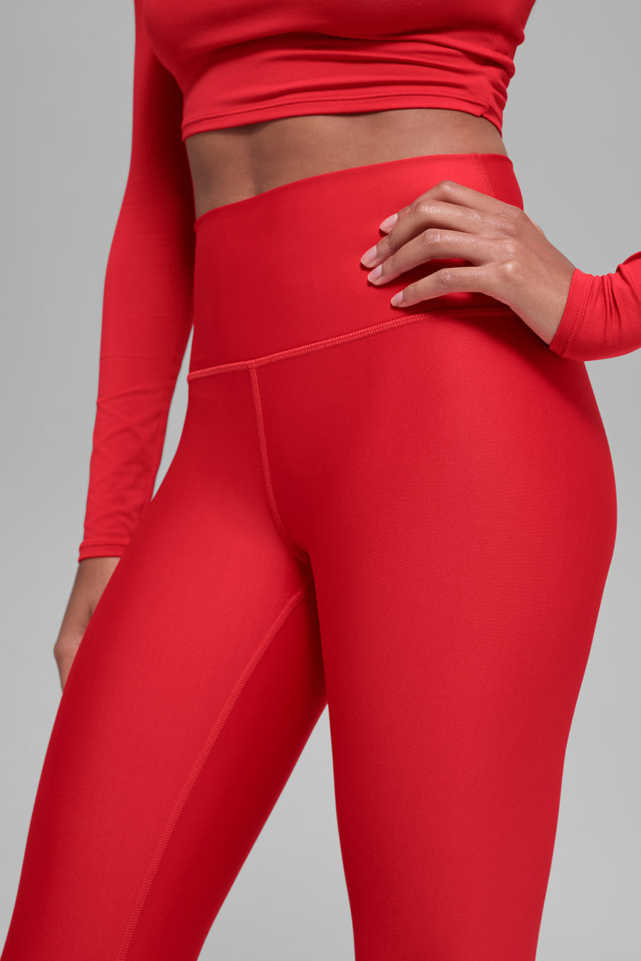 7/8 High Waist Airlift Legging Bright Red - Image 3