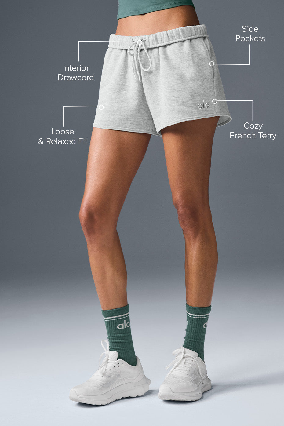 Alternative view of Accolade Short   Athletic Heather Grey