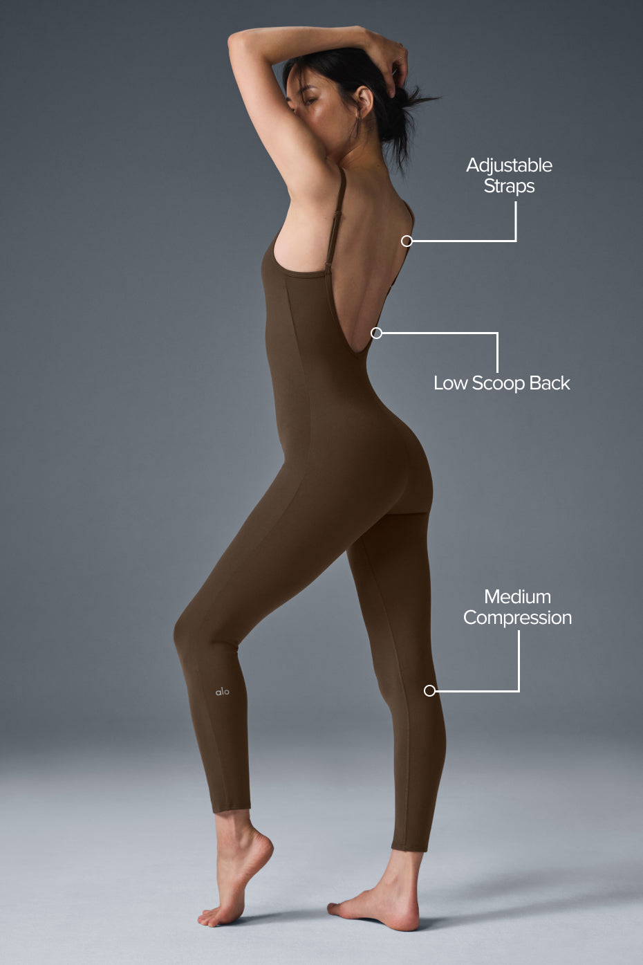 Alternative view of Airbrush One And Done Onesie   Espresso