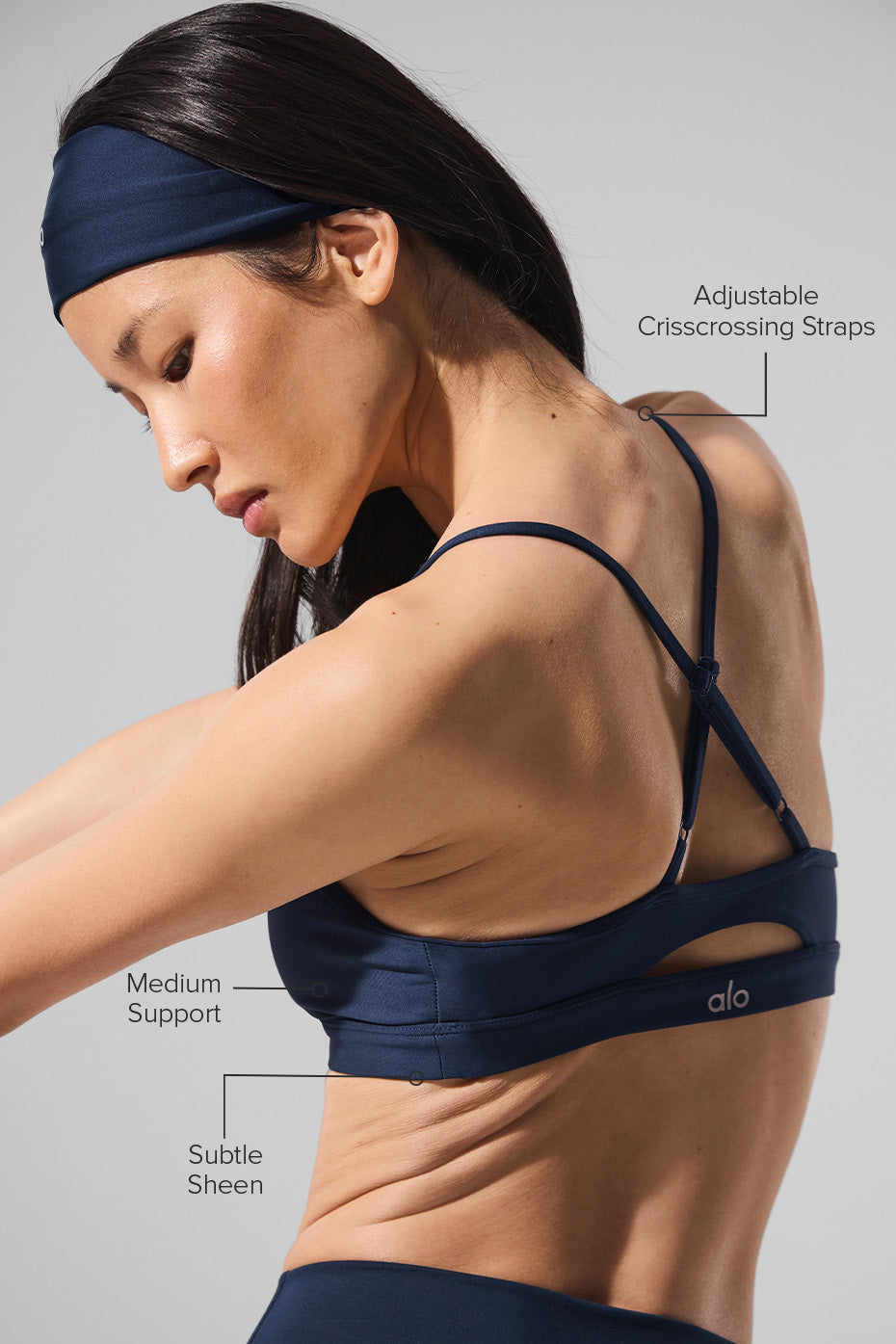 Alternative view of Airlift Intrigue Bra   Navy