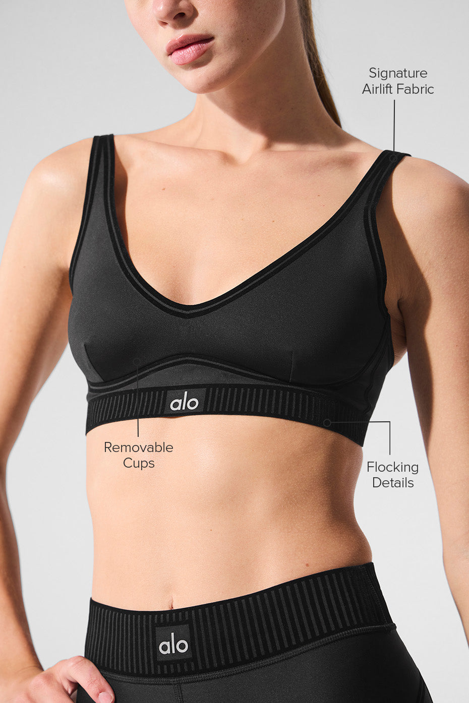 Alternative view of Airlift Line Up Bra   Black