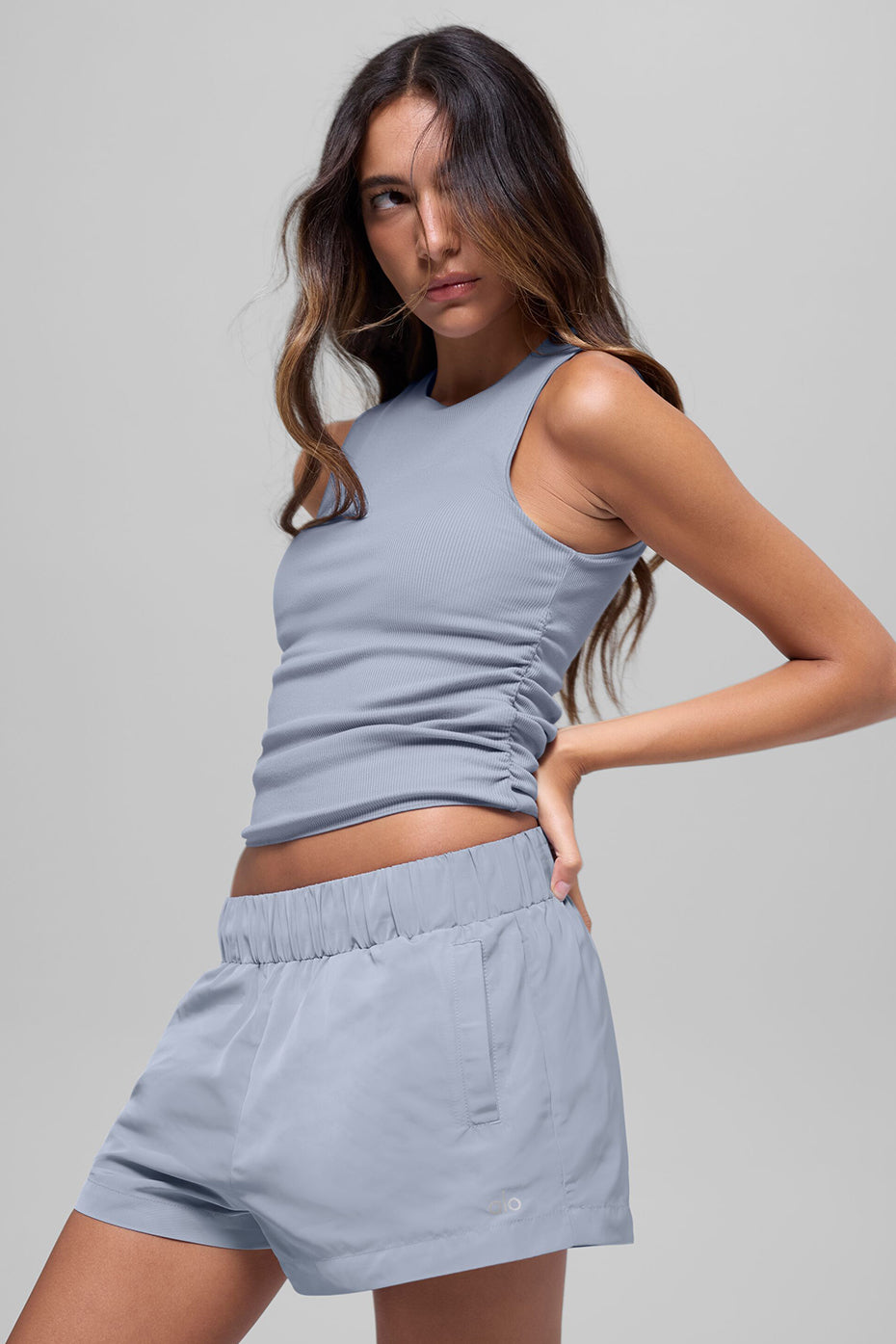 Ribbed En Pointe Tank Winter Frost