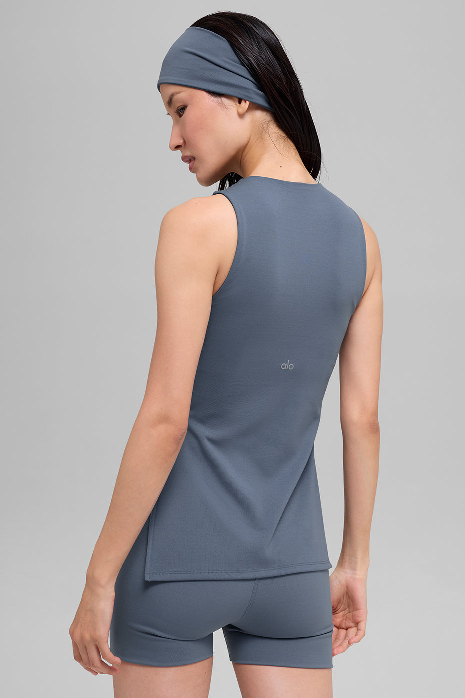 Alternative view of ALO Softsculpt Precision Full Length Bra Tank   Bluestone