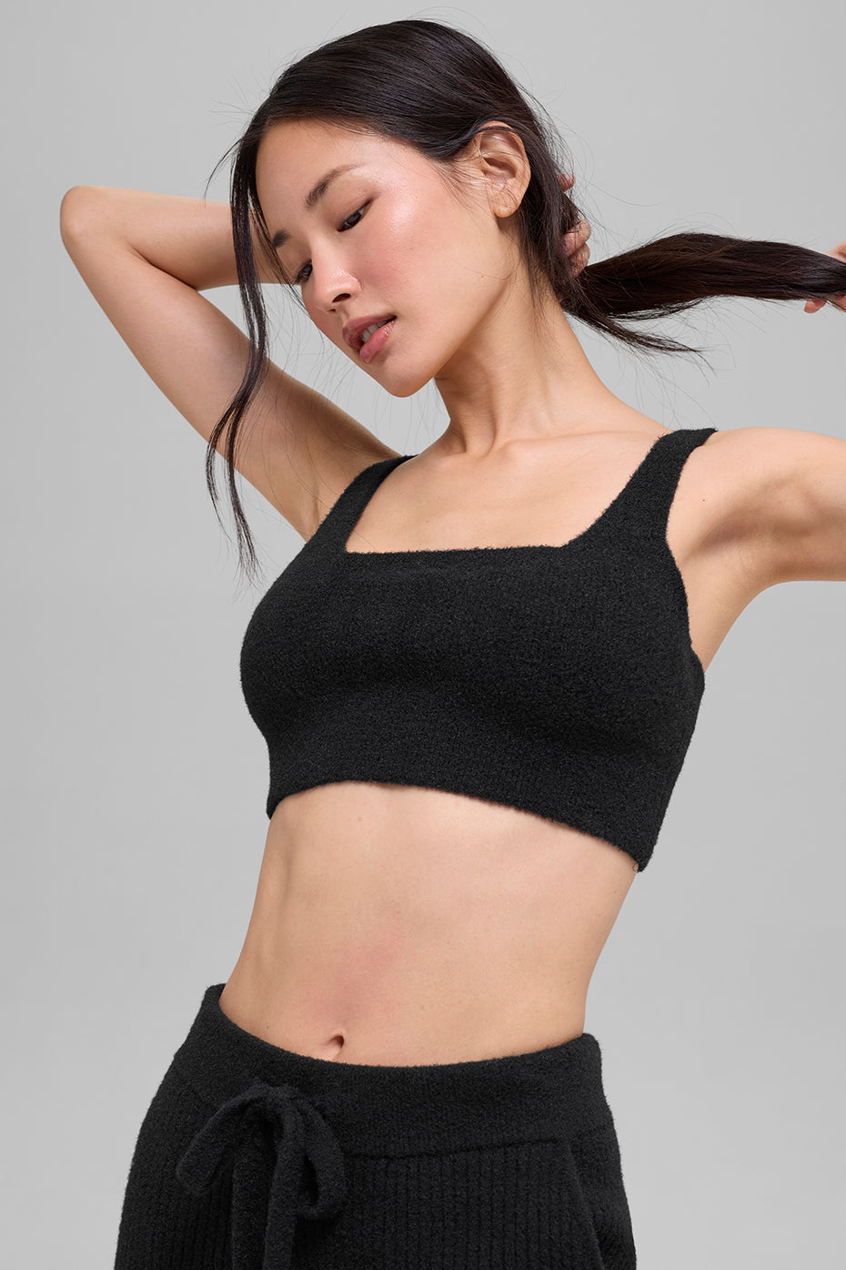Snuggle Up Sweater Bra Black