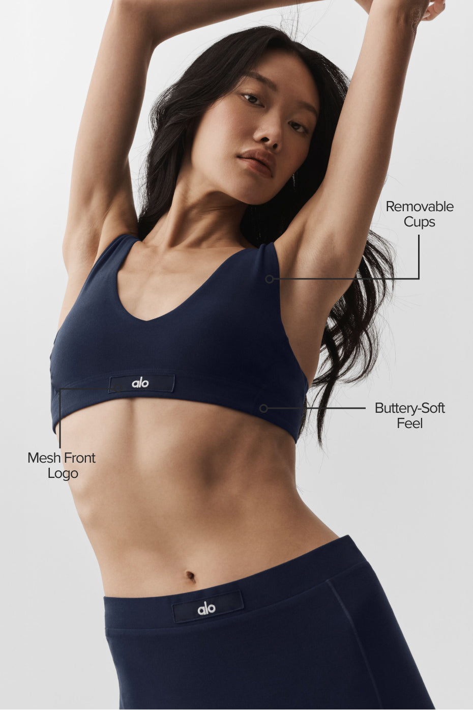 Alternative view of Alosoft Sincere Bra   Navy