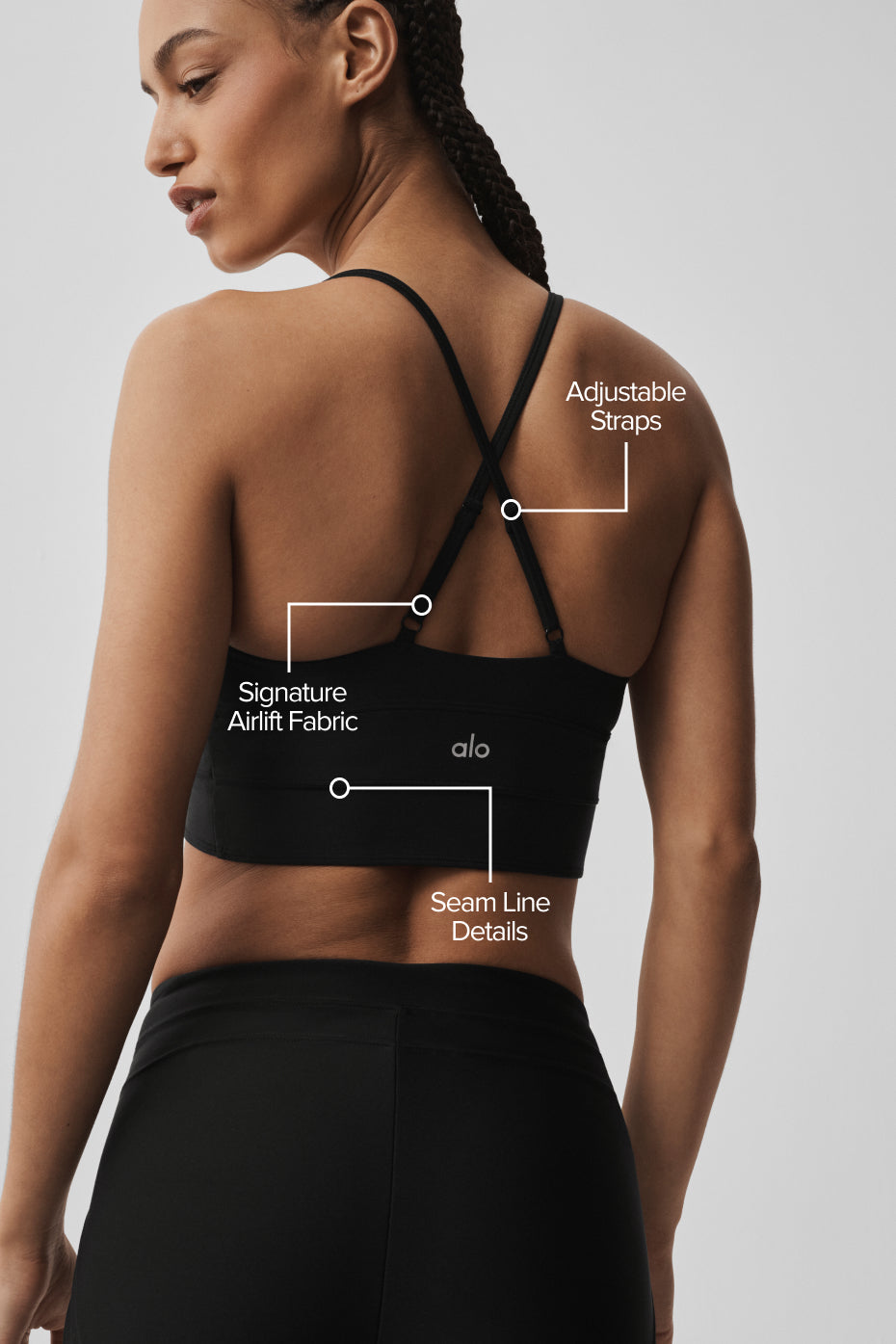 Alternative view of Airlift Evolve Bra   Black